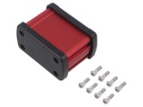 Carcasă: universală X: 68,7mm Y: 49mm Z: 35,2mm aluminiu roşu