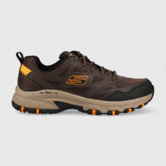 Skechers pantofi Hillcrest barbati, culoarea maro