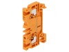 Conector de Șine 2.5mm2, 2 Borne, Portocaliu TS35