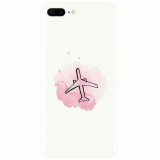 Husa silicon pentru Apple Iphone 8 Plus, Airplain