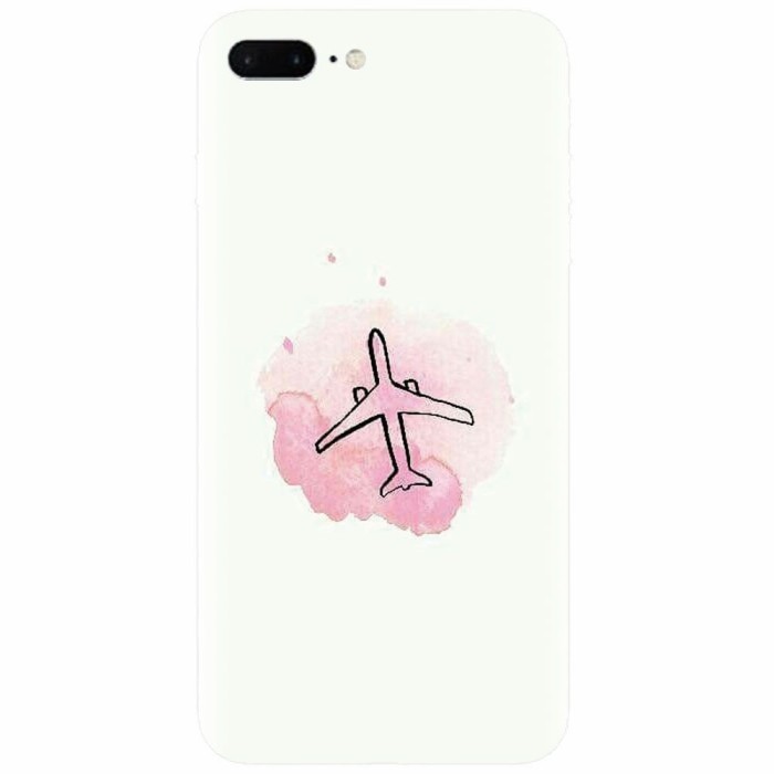 Husa silicon pentru Apple Iphone 8 Plus, Airplain