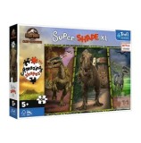 Cumpara ieftin Puzzle Trefl Primo Super Shape XXL - Jurassic World. 104 piese