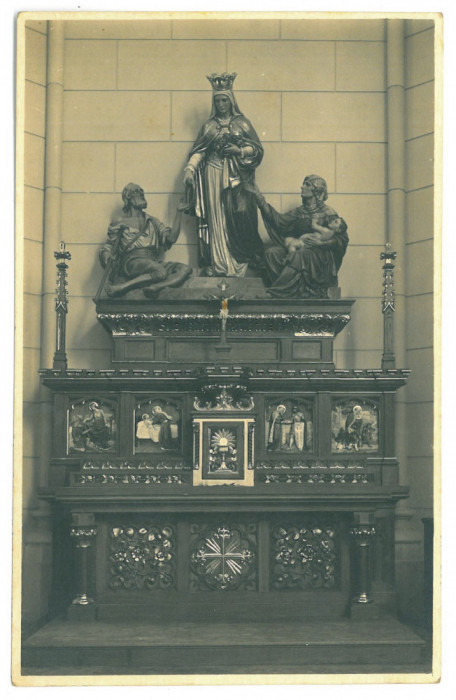 330 - TIMISOARA, Catholic Altar, Romania - old postcard, real Photo - unused