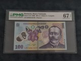 Bancnotă 100lei din 2008 PMG67EPQ