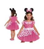 Costum carnaval pentru copii Minnie Mouse Roz Deluxe, marime S (5-6 ani)