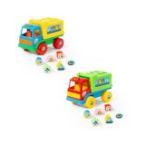 Camion educativ+forme, 26x16x17 cm, Cavallino, Polesie