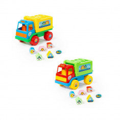 Camion educativ+forme, 26x16x17 cm, Cavallino foto