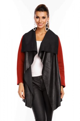 C465-1181 Cardigan asimetric cu maneci lungi foto