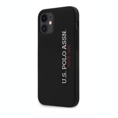 Husa TPU U.S. Polo pentru Apple iPhone 12 mini, Neagra USHCP12SSLBKV2 foto