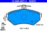 ATE 13.0460-2821.2 set placute frana,frana disc
