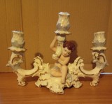 Bibelou Sfesnic Portelan cu trei brate Amoras