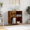 VidaXL Dulap pentru discuri stejar fumuriu 84,5x38x89 cm lemn compozit 831769