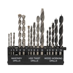 Trusa burghie pentru lemn, piatra si metal 15 buc ROTOR RBM15 Innovative ReliableTools foto