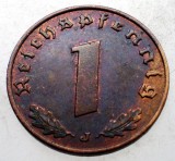2.493 GERMANIA WWII 1 REICHSPFENNIG 1940 J, Europa, Bronz