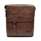Geanta umar barbati Bolo maro, imitatie piele, 26.5x22x5 cm, casual-eleganta, compartimente multiple