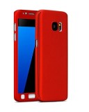 Husa FullBody MyStyle Rosu pentru Samsung Galaxy S6 acoperire completa 360 grade cu folie de protectie gratis