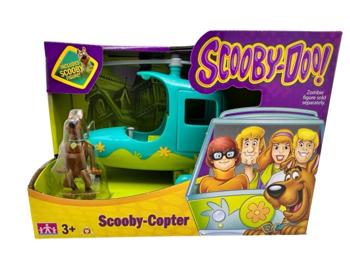 Figurina Scooby Doo cu elicopter Scooby Copter 7cm 3+