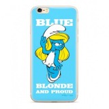 Husa Capac TPU / Glass, THE SMURFS 029, Apple iPhone 7 / 8 Plus cu Licenta, Blister