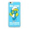 Husa Capac TPU / Glass, THE SMURFS 029, Apple iPhone 7 / 8 Plus cu Licenta, Blister