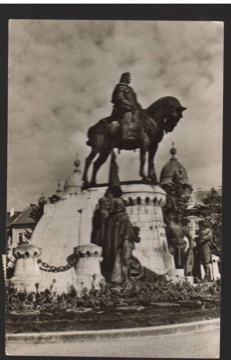 CPI B13571 CARTE POSTALA - CLUJ - STATUIA LUI MATEI CORVIN