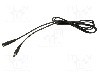 Cablu alimentare DC, DC 5,5/2,1 mufa, DC 5,5/2,5 mufa, negru, 1,5m, WEST POL - P25-C21-C050-150BK