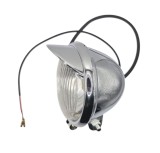 Far LED Moto Scuter Atv ARGINTIU Auxiliar Proiector Ceața LED 12V Universal - Stil Custom Chopper, Compatibil Harley, Honda, Suzuki, Yamaha, Kawasaki, TMMP