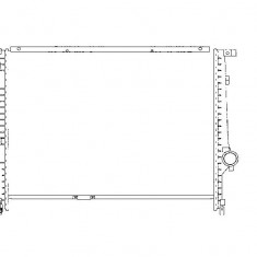 Radiator racire BMW Seria 3 E36, 11.1990-01.1998, 325td, motor 2.5 TD, 85 kw, diesel, cutie manuala/automata, fara AC, 550x408x32 mm, SRLine, alumini