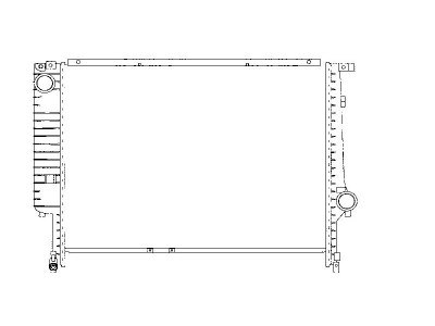 Radiator racire BMW Seria 3 E36, 11.1990-01.1998, 325td, motor 2.5 TD, 85 kw, diesel, cutie manuala/automata, fara AC, 550x408x32 mm, SRLine, alumini foto