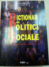 DICTIONAR DE POLITICI SOCIALE-LUANA MIRUNA POP 2002 foto