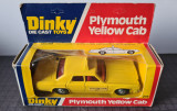 Taxi Plymouth Yellow Cab, original Dinky Toys 278 by Meccano, 1/43, England 1978