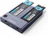 ORICO M.2 NVMe Cloner Dual-Bay stație de andocare NVMe USB C la NVMe SSD Enclosu, Oem