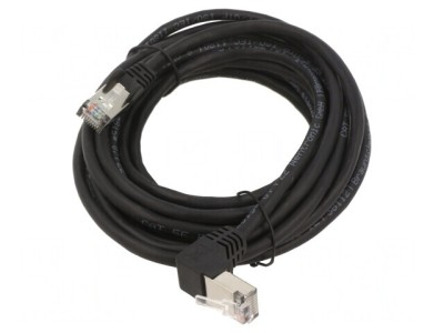 Patch Cord F/UTP Cat5e Negru 5m Ecranat foto