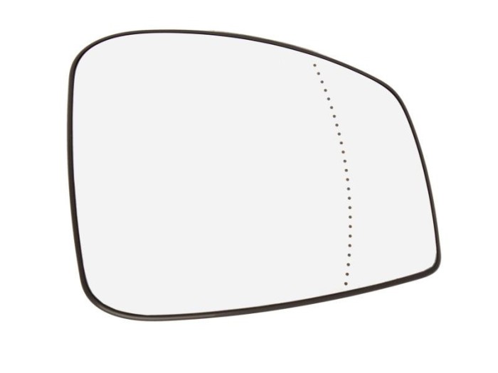 Geam oglinda exterioara cu suport fixare Renault Scenic (Jz), 05.2009-11.2016, partea Dreapta, incalzit; sticla convexa, Aftermarket