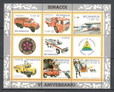 Nicaragua.1985 6 ani serviciul de pompieri-coala mica GX.18, Nestampilat