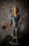 Sculptura,statueta din bronz masiv Buddha