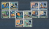 Insulele Cook 1980 - Transport, avioane, vapoare, tren, supratipar Zeapex, serie neuzata