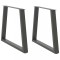 vidaXL Picioare de masă &icirc;n formă de V, 2 buc., antracit, 80x(72-73,3) cm, oțel 4012574