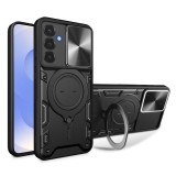 Husa Samsung Galaxy S25 Asteroid GSM CamGuard Pro, Negru - Protectie Camere, Inel, Suport Magnetic