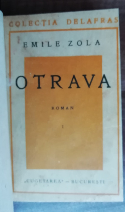 myh 50f - Emile Zola - Otrava - editie interbelica