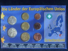 Euro set - Grecia 2002-2010 , 8 monede UNC