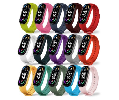 Set 15 Bratari din silicon Leelbox, pentru Xiaomi Mi Band 6 Amazfit Band 5 si Xiaomi Mi Band 5 - NOU foto