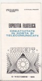 bnk fil Expofil SICREPT Ploiesti 1988 catalogul expozitiei- stampila ocazionala