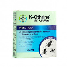 K-Othrine SC 7,5 Flow 25 ml insecticid contact/ ingestie, Bayer (muste, tantari, gandaci de bucatarie, plosnite, furnici, purici, cariul alimentelor,