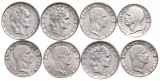 ITALIA - LOT 8 PIESE - 20 &amp; 50 CENTESIMI VITTORIO EMANUELE III &amp; 50 LIRE, Europa