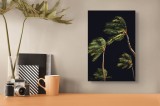 Tablou Canvas Palmieri sub Clar de Lună Artă Murală, 26 x 39 cm, CMCLASS