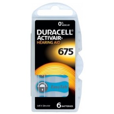 BATERIE AUDITIVA DURACELL 675 BLISTER 6 BUC DUR-675
