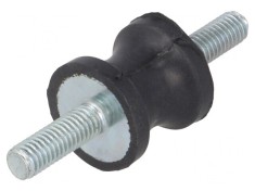 Atenuator de vibraţii M6 20mm gumă
