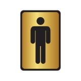Indicator Grup Sanitar Bărbați auriu-negru