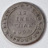 Germania Saxonia 1/12 thaler/taler 1698 / Leipzig argint Frederic August l