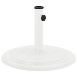 Baza umbrela fonta Gossi, alba, 45x30cm, suport 35/38/48mm, model floral, gradina, terasa